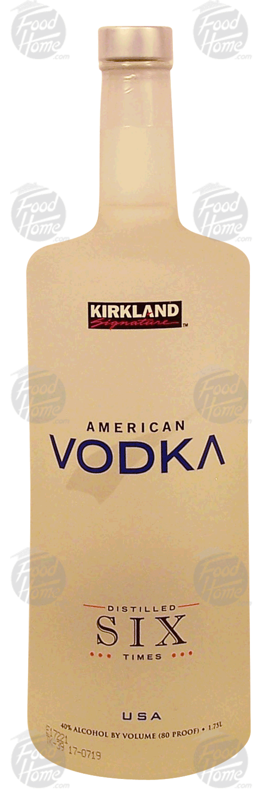 Kirkland Signature American vodka, distilled six times, 40% alc. by vol. Full-Size Picture